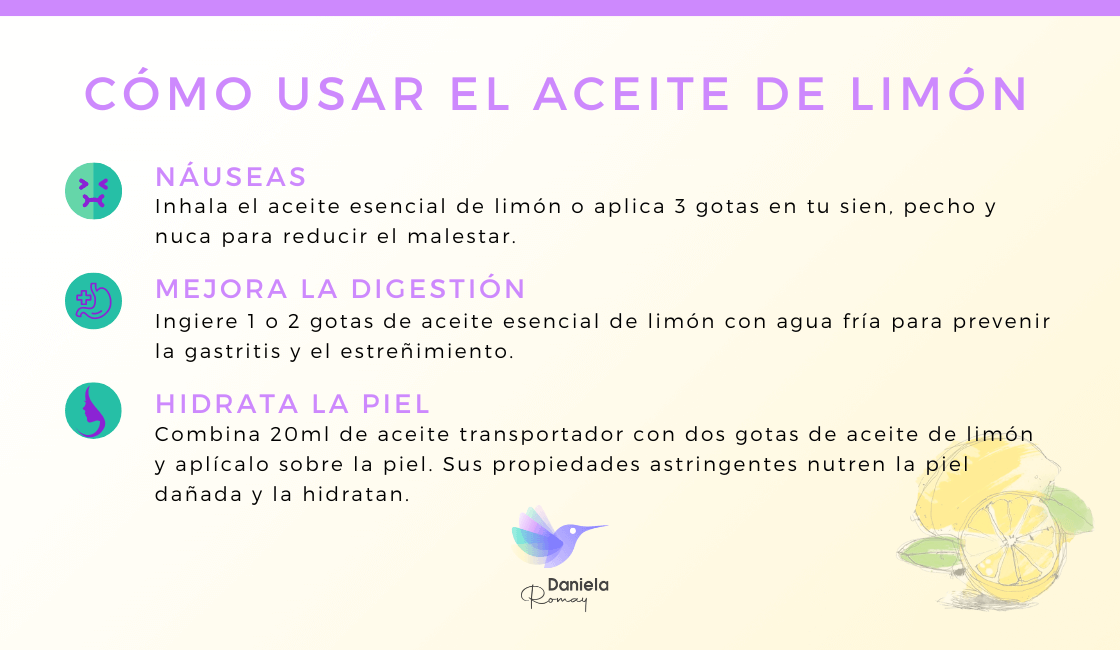 beneficios del aceite esencial de limón